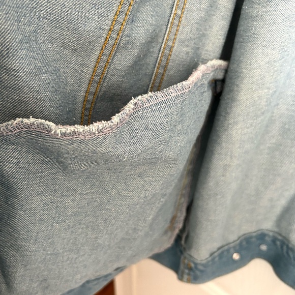 VTG Lee Blue Denim Button Down Trucker Jacket Men’s XL - Picture 7 of 12